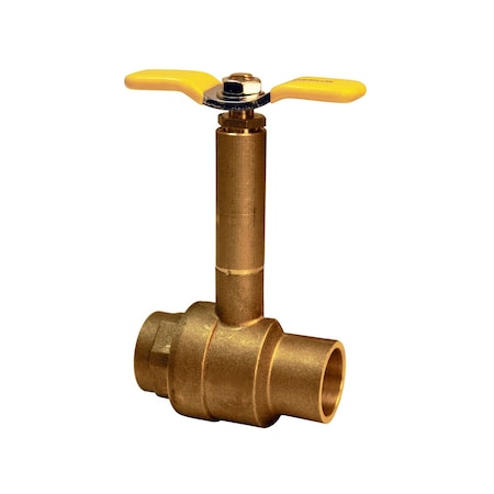 Everflow SWT Ball Valve, Long Bonnet with T-Handle, Brass 3/4" 53341-NL